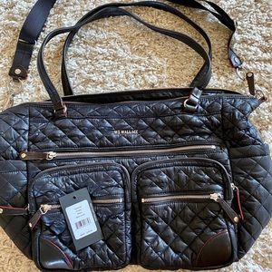 MZ Wallace Black Crosby Traveler - Iconic